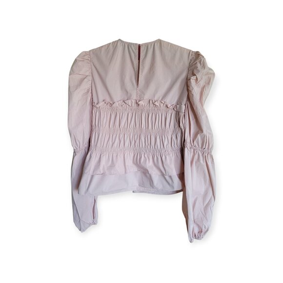 Romantic Ruffled Pink Blouse by Tammy Tangs size S - Picture 2 of 7